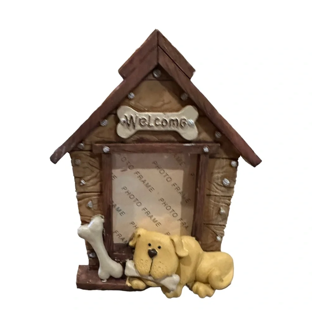 Dog House Design Tabletop Photo Frame